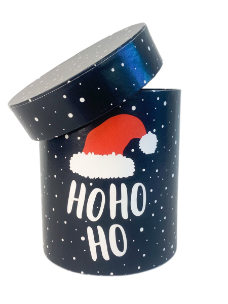 Шляпная коробка НГ Дизайн "Ho Ho Ho"